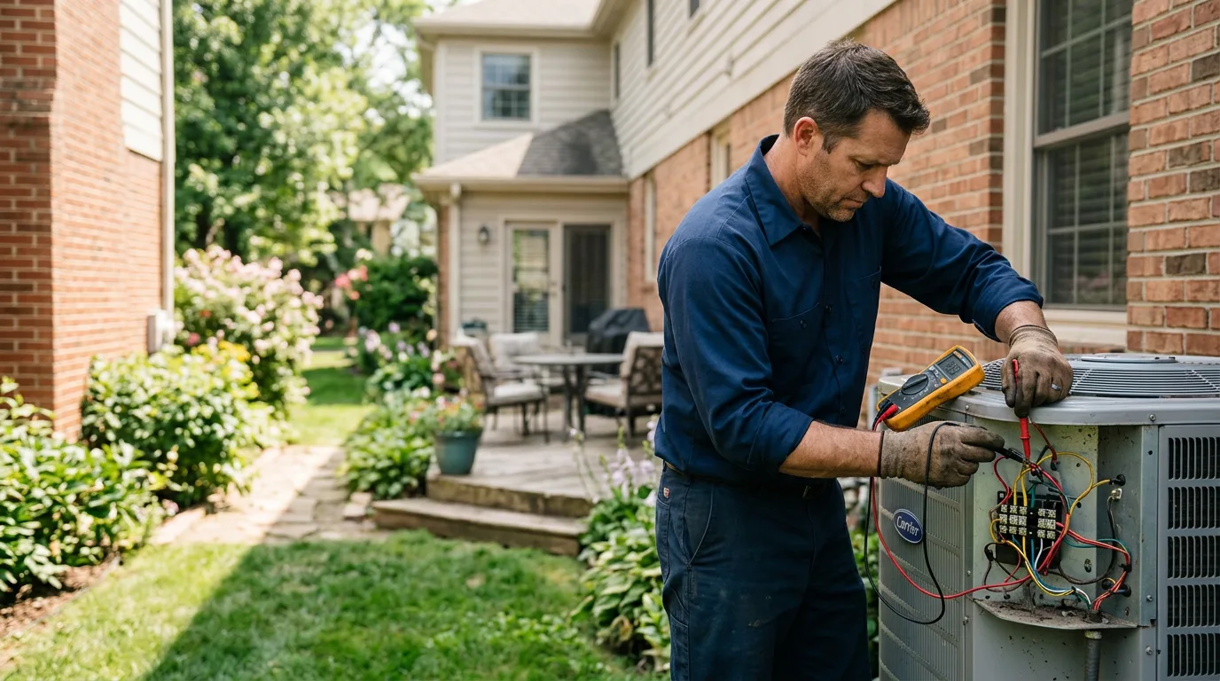 HVAC technician working near Folcroft, PA